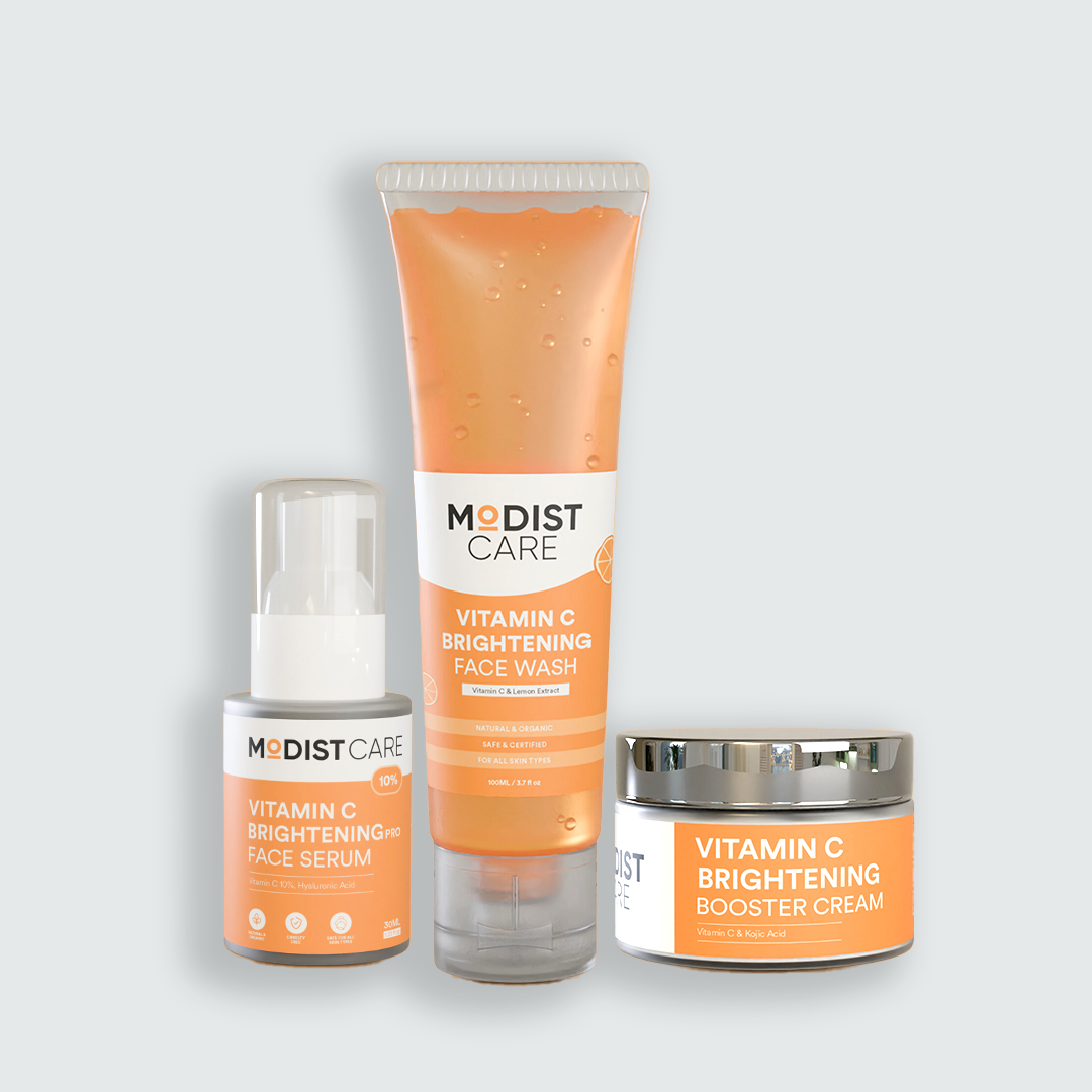 Vitamin C Bundle | Face Wash 100ml + Serum 30ml and Cream 50ml with Stable Vitamin C