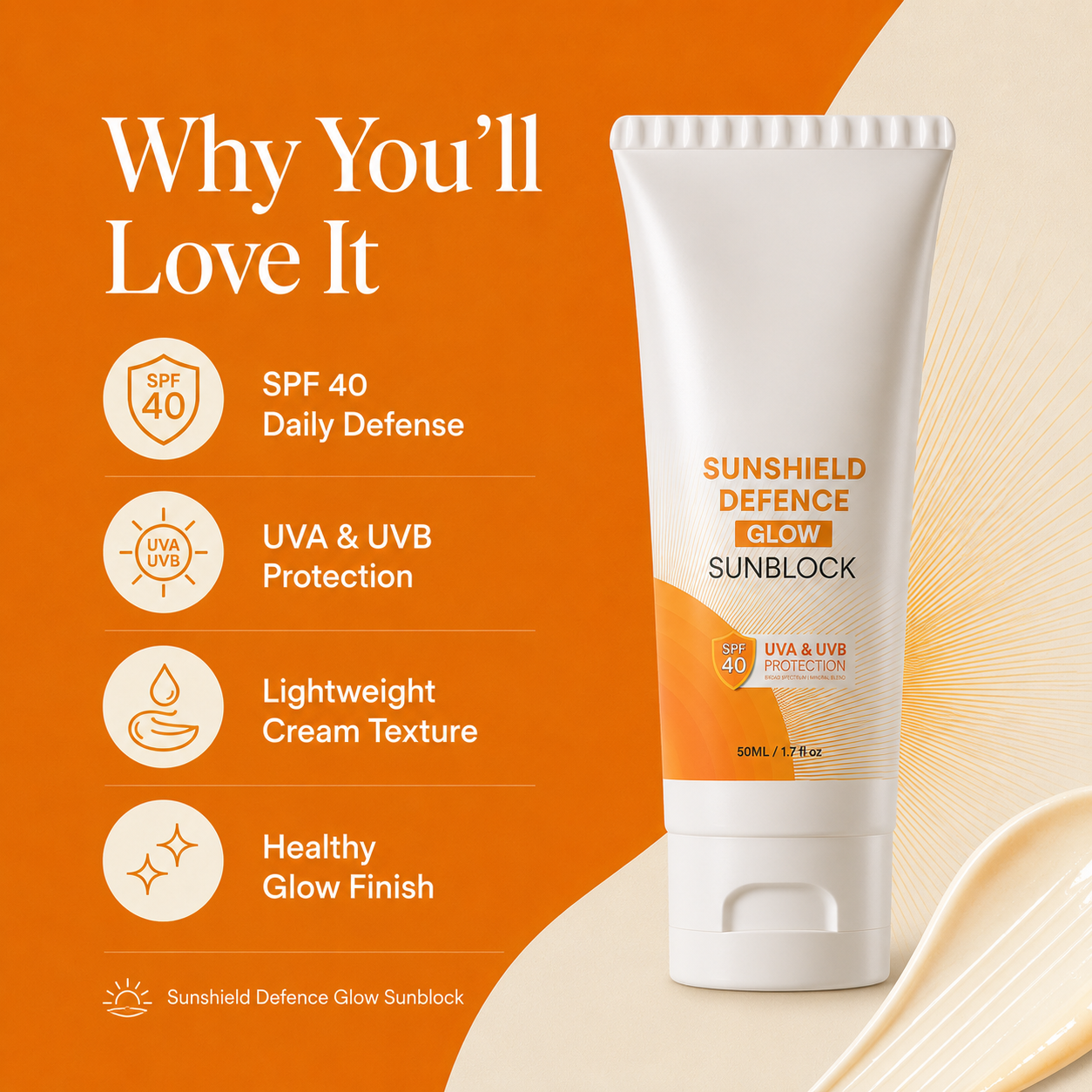 Sunshield Defence Glow SPF40