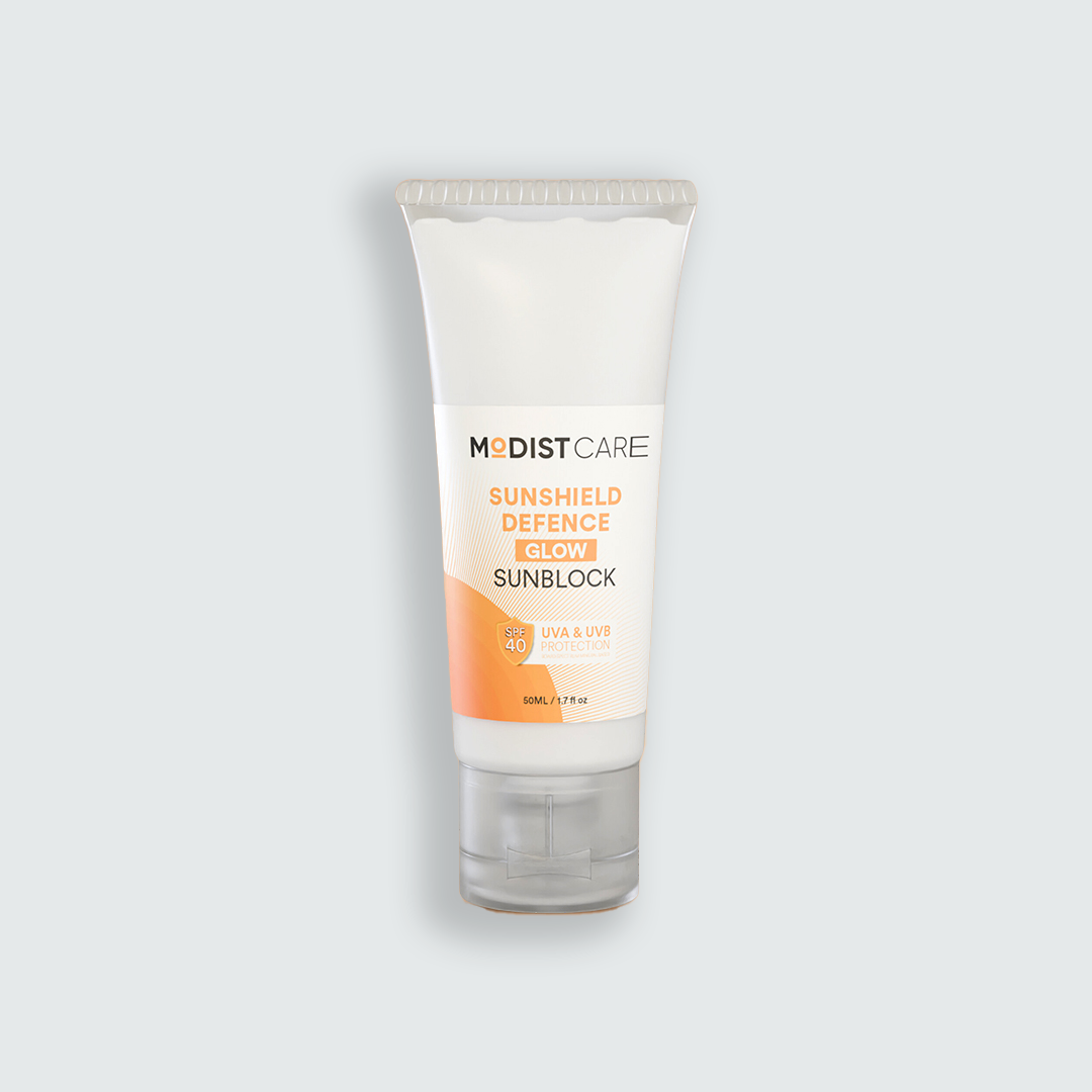 Sunshield Defence Glow Sunblock - 50ml with SPF 40 UVA & UVB Protection