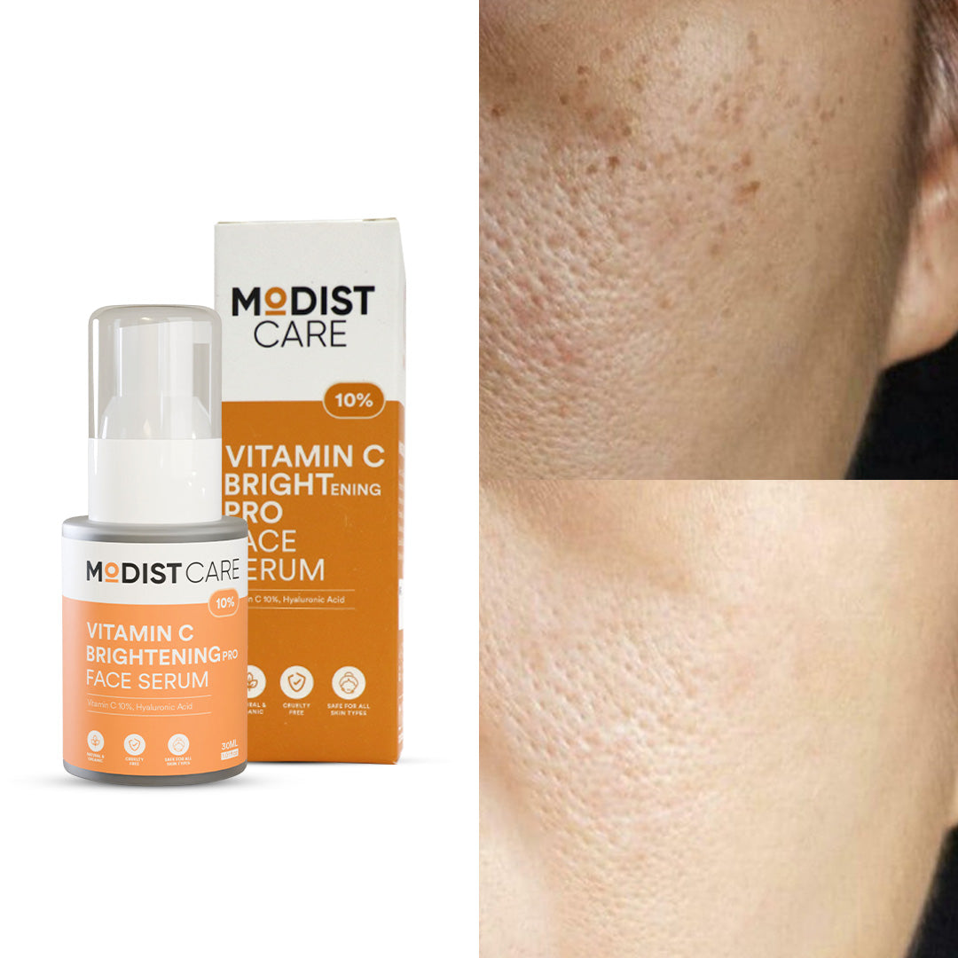 10% Vitamin C Brightening Face Serum - 30ml with Vitamin C 10% & Hyaluronic Acid