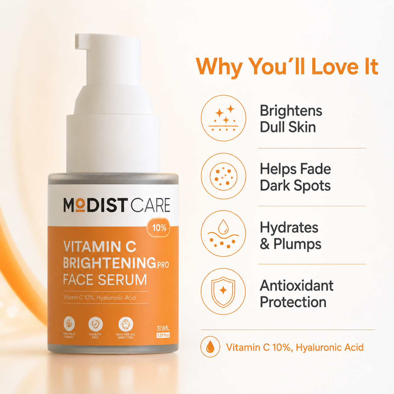 10% Vitamin C Brightening Face Serum